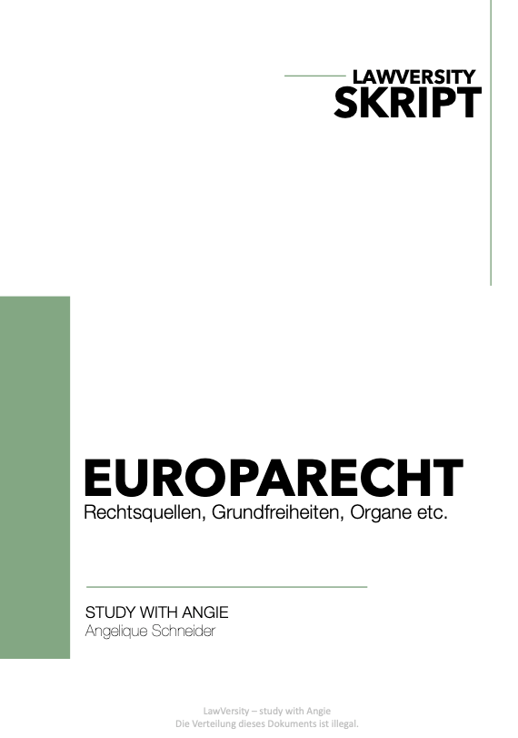 Europarecht - Skript