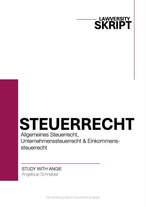 Steuerrecht - Skript