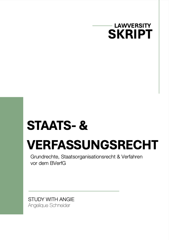 Staats- & Verfassungsrecht - Skript
