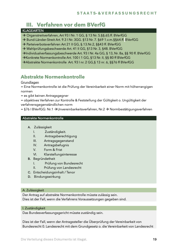 Staats- & Verfassungsrecht - Skript