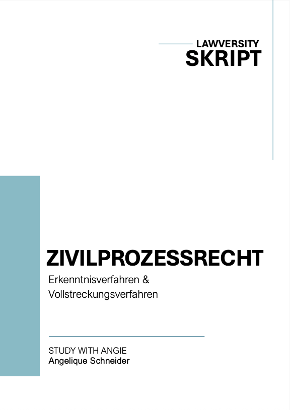 Zivilprozessrecht - Skript