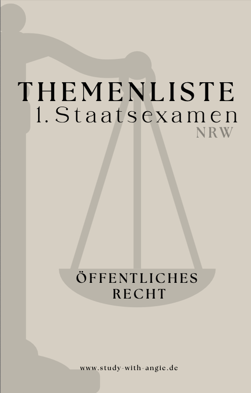 Themenliste 1. Staatsexamen - ÖFFENTLICHES RECHT