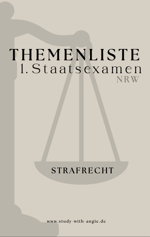Themenliste 1. Staatsexamen - STRAFRECHT