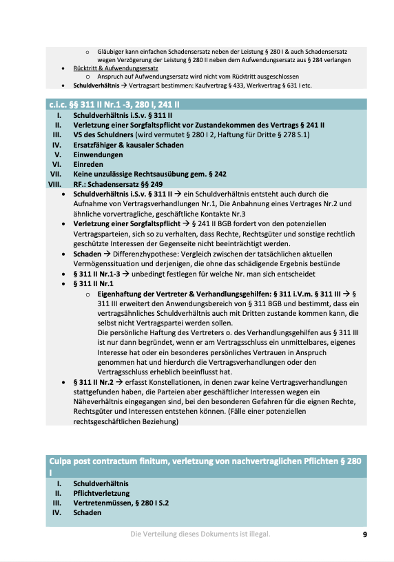 Schuldrecht AT + BT - Schematasammlung