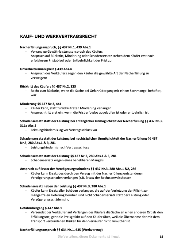 Schuldrecht AT + BT - Schematasammlung