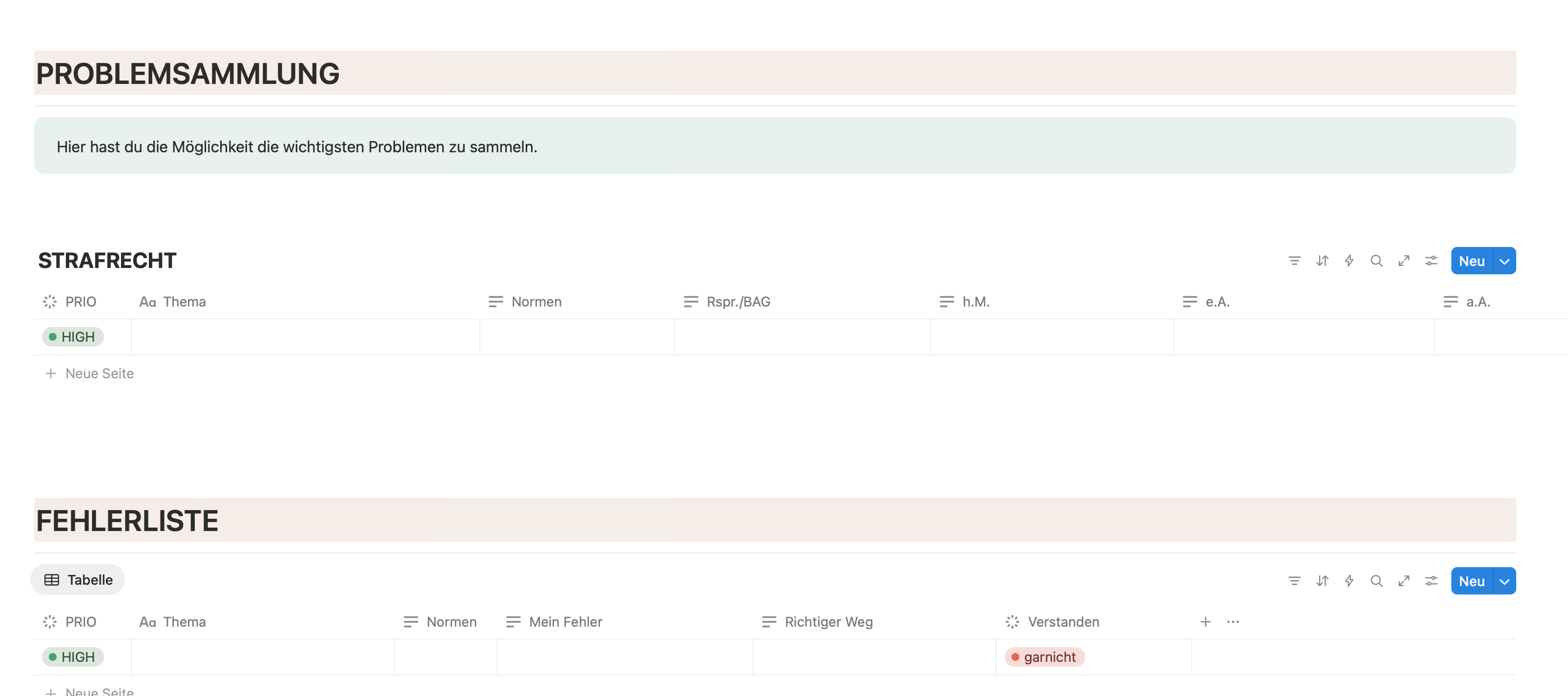 Strafrecht BT II - Lernen mit Notion - Study law with Angie