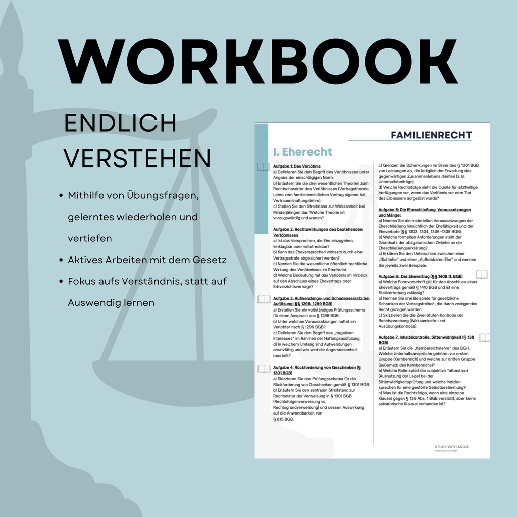 Familienrecht - Workbook