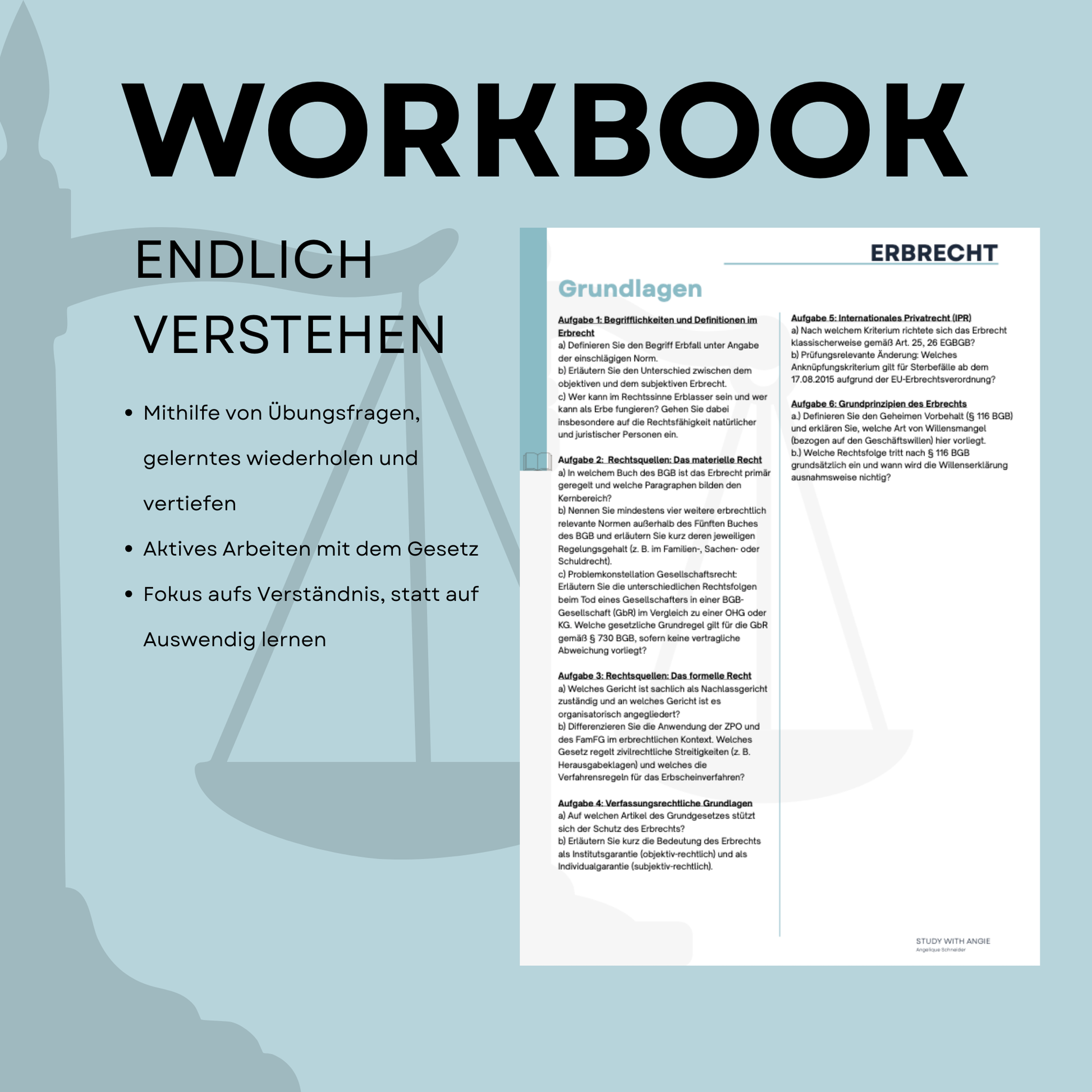 Erbrecht - WORKBOOK
